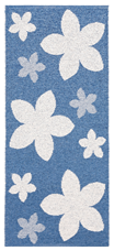 Flower Blå - Plastiktæppe - Horredsmattan